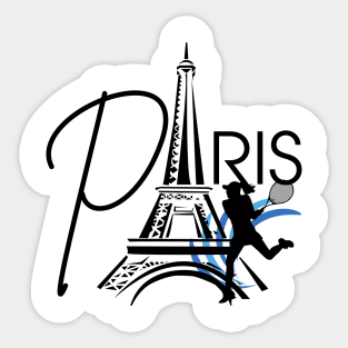 Paris summer games tennis Sticker